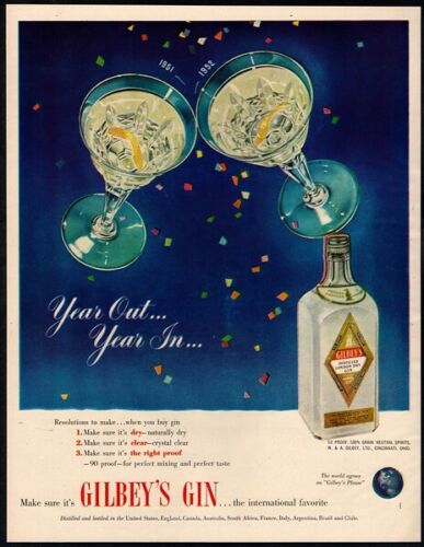 Gilbey's Gin 1951