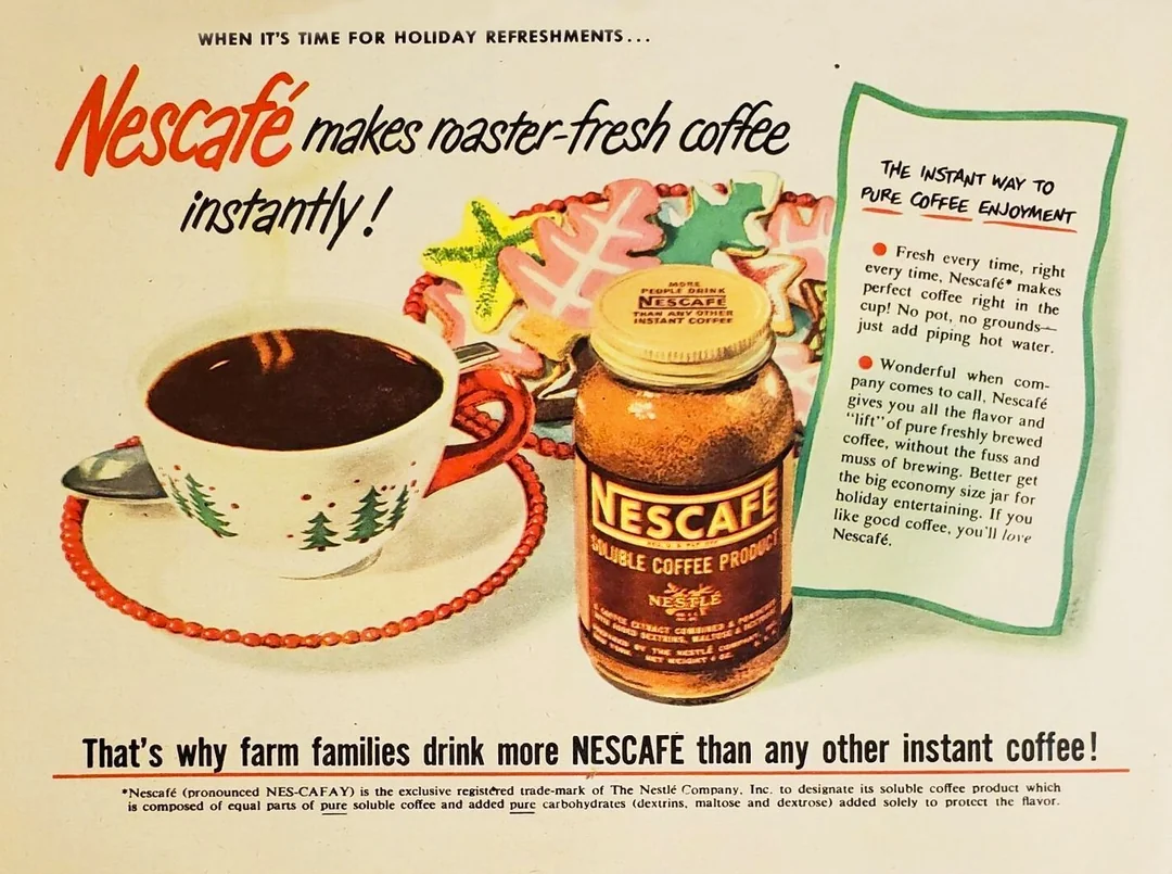 Nescafé makes roaster fresh coffee instantly!