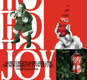 Elements of Coca-Cola's2023 Christmas campaign