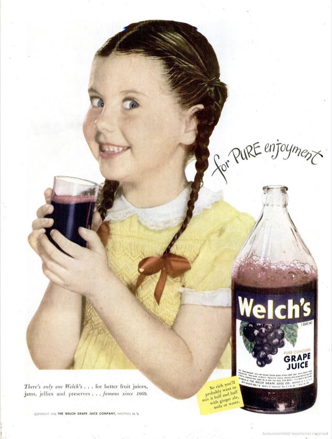 There's ouly one Welch's. . • for better fruit juices, jams, jellies and preserves . . • famous since 1869.