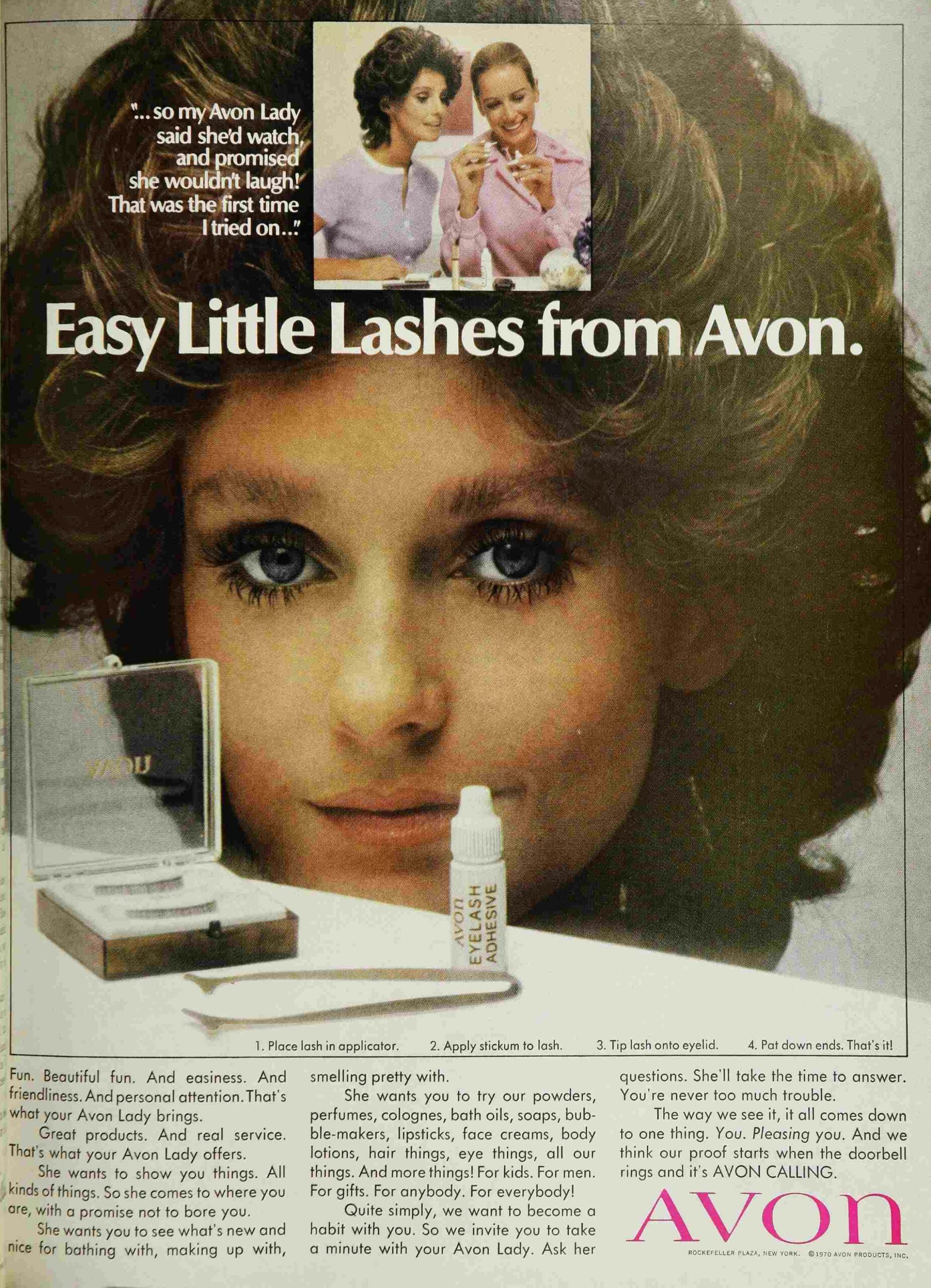 Easy little lashes from Avon.