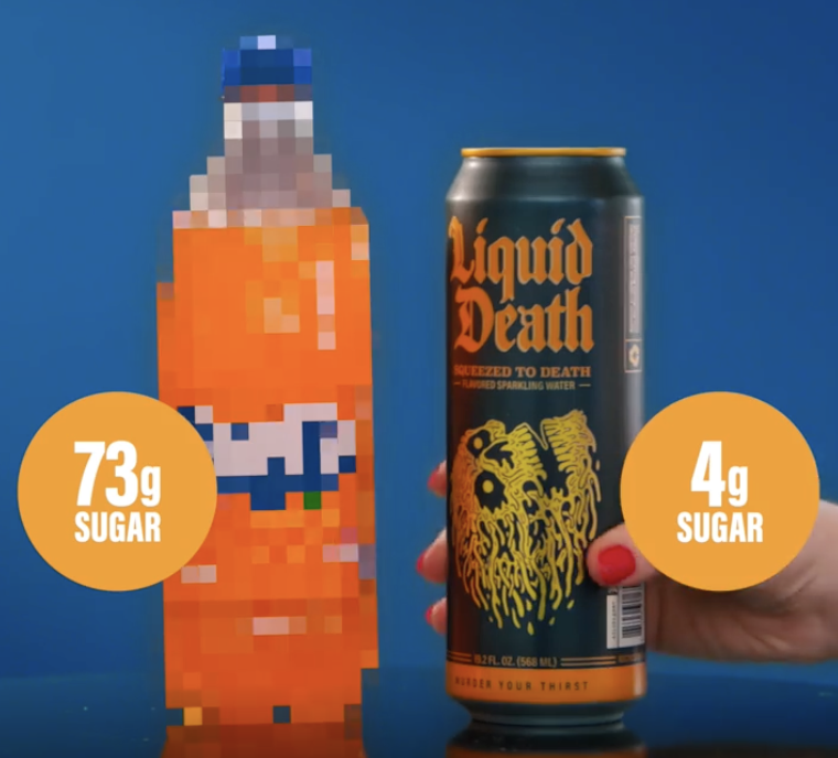 Liquid Death Pure Sugar Campaign